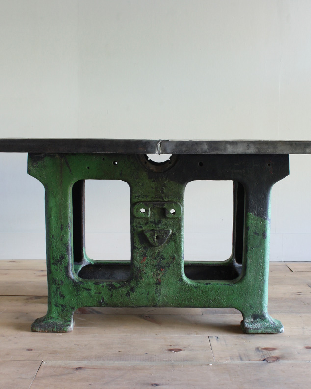 Large Industrial green table