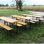 German Beer Festival/Garden Tables and Benches - (Oktoberfest Tables 200cm)