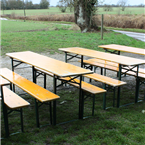 German Beer Festival/Garden Tables and Benches - (Oktoberfest Tables 200cm)