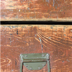 Vintage Red Wooden Table