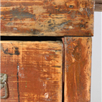 Vintage Red Wooden Table