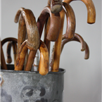 Walking Sticks in Galvanised Bin