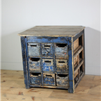 Wooden Nine Drawer Storage Unit