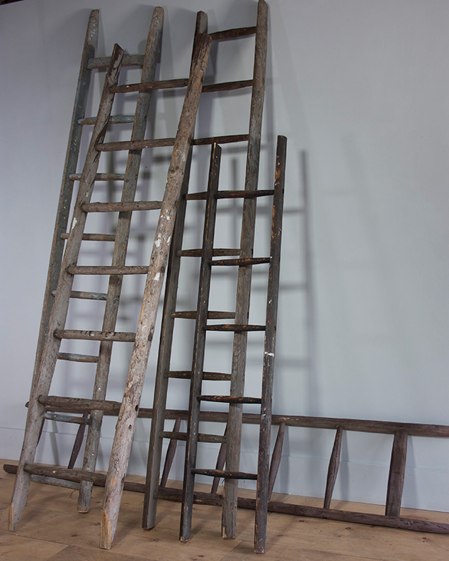 Vintage Wooden Fruit Ladders