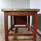 red industrial table