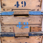 French Wooden Crates