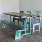 Green Industrial Table