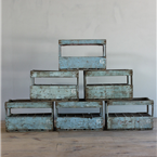 french blue wine crates