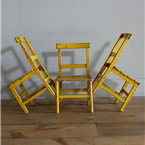 yellow kids chairs